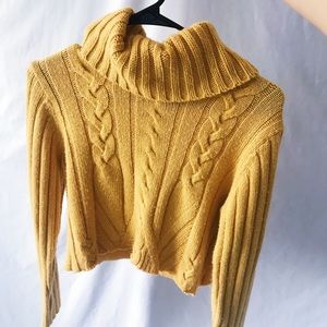 APT. 9 Golden Yellow Turtleneck Sweater